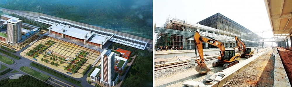 廣西貴港火車站使用華能中天亞龍外墻巖棉板