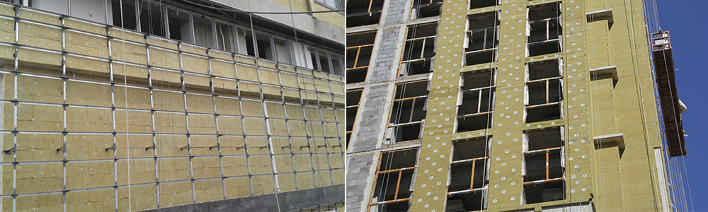 華能中天防火巖棉板施工現(xiàn)場