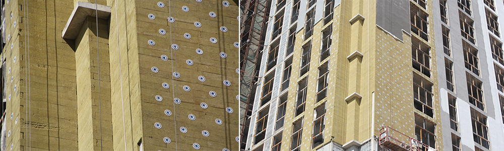 華能中天防火保溫巖棉板應(yīng)用現(xiàn)場